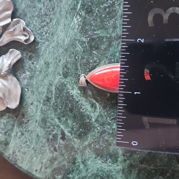 Red coral pendant - Picture 5 of 6